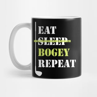 Eat Sleep Bogey Repeat Mug